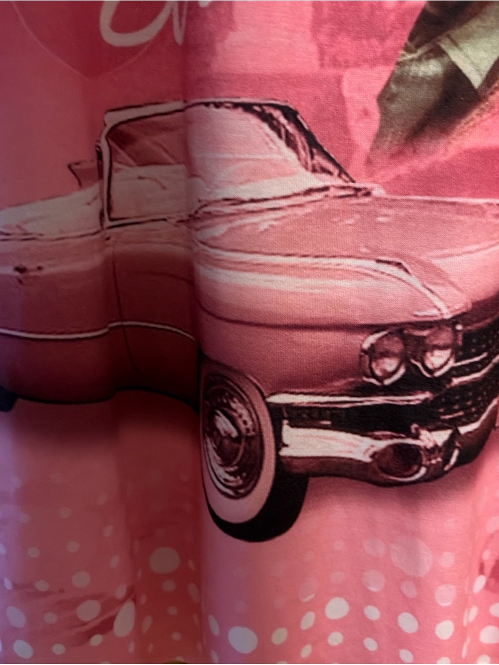 Graceland Official Elvis Presley Pink Cadillac Tee Shirt Pink USA AOP Medium - Picture 4 of 7